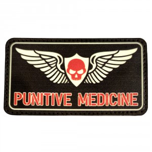 Патч "Punitive medicine" черный фон
